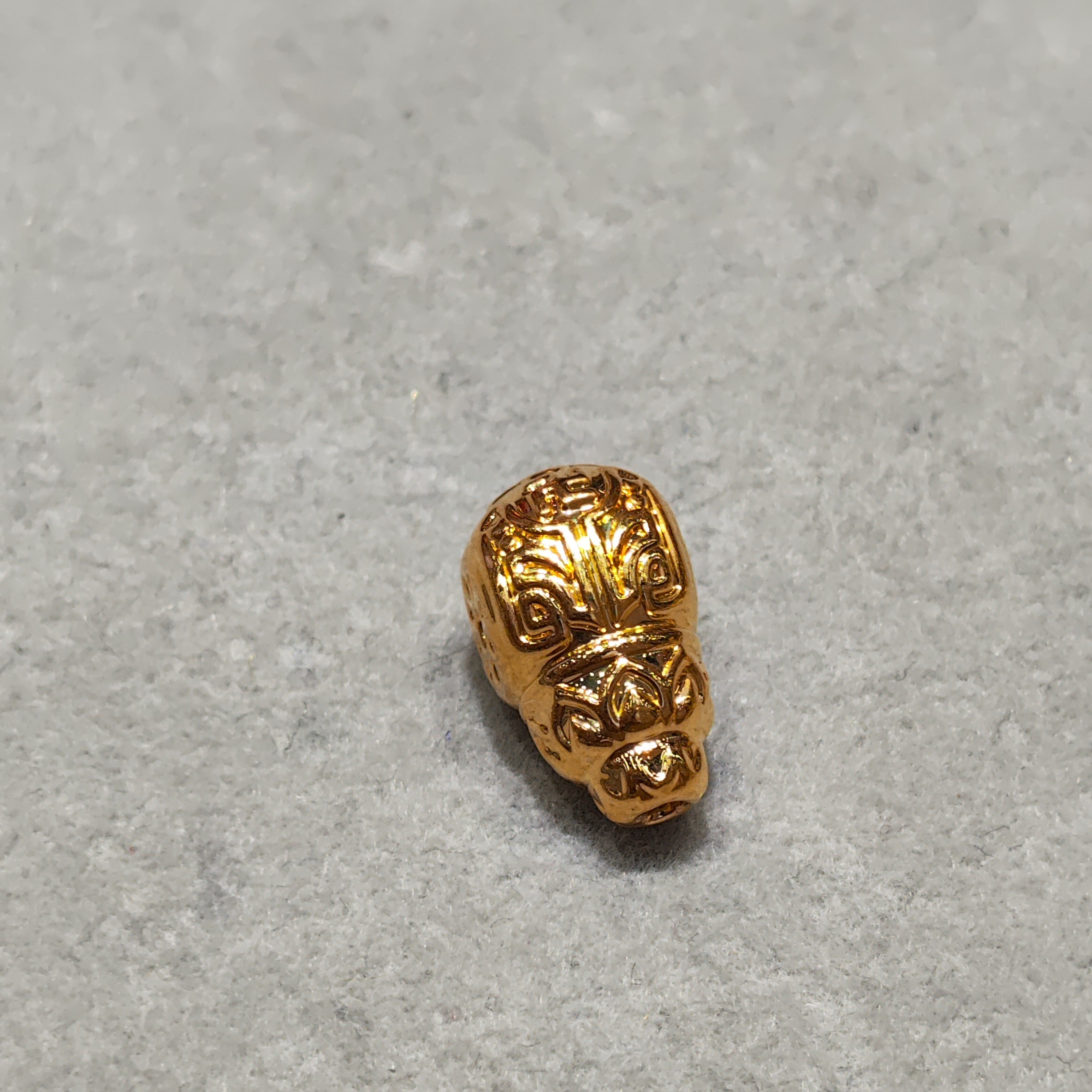 金厚金版文玩三通无相佛莲花尸陀林佛塔配饰