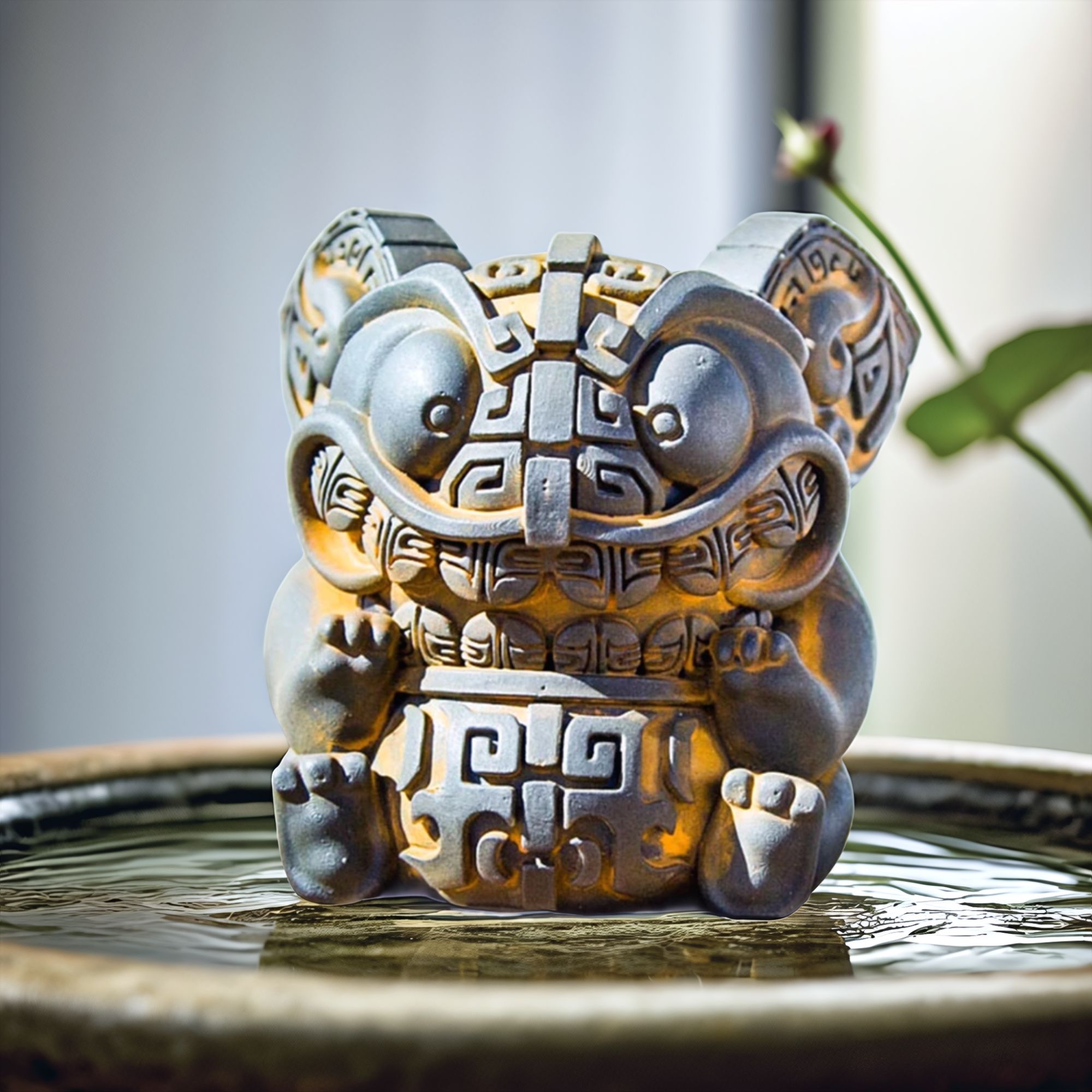 铸铁创意中国风五福吞金兽豪华瑞兽室内怀旧桌面摆件茶宠装饰工艺