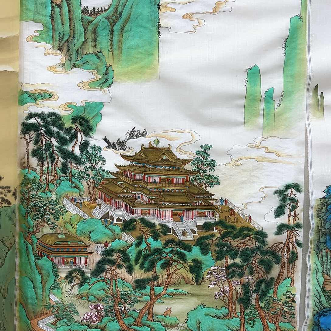 国画传*工笔山水绢本