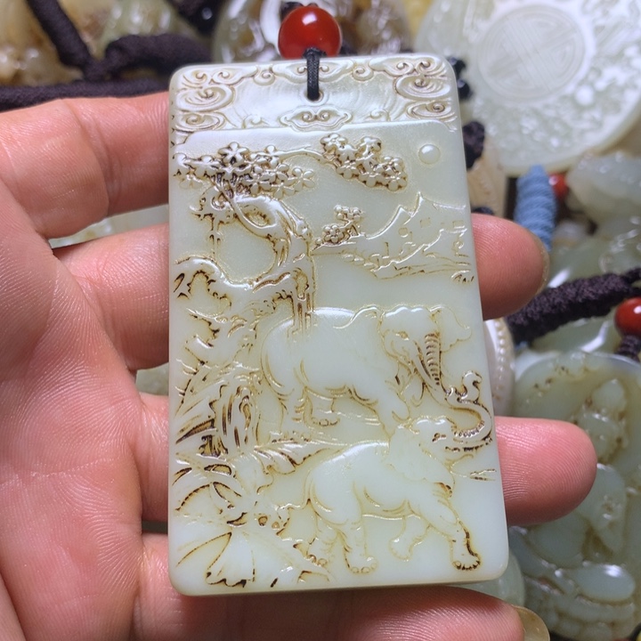 未镶嵌和田玉挂件好****。