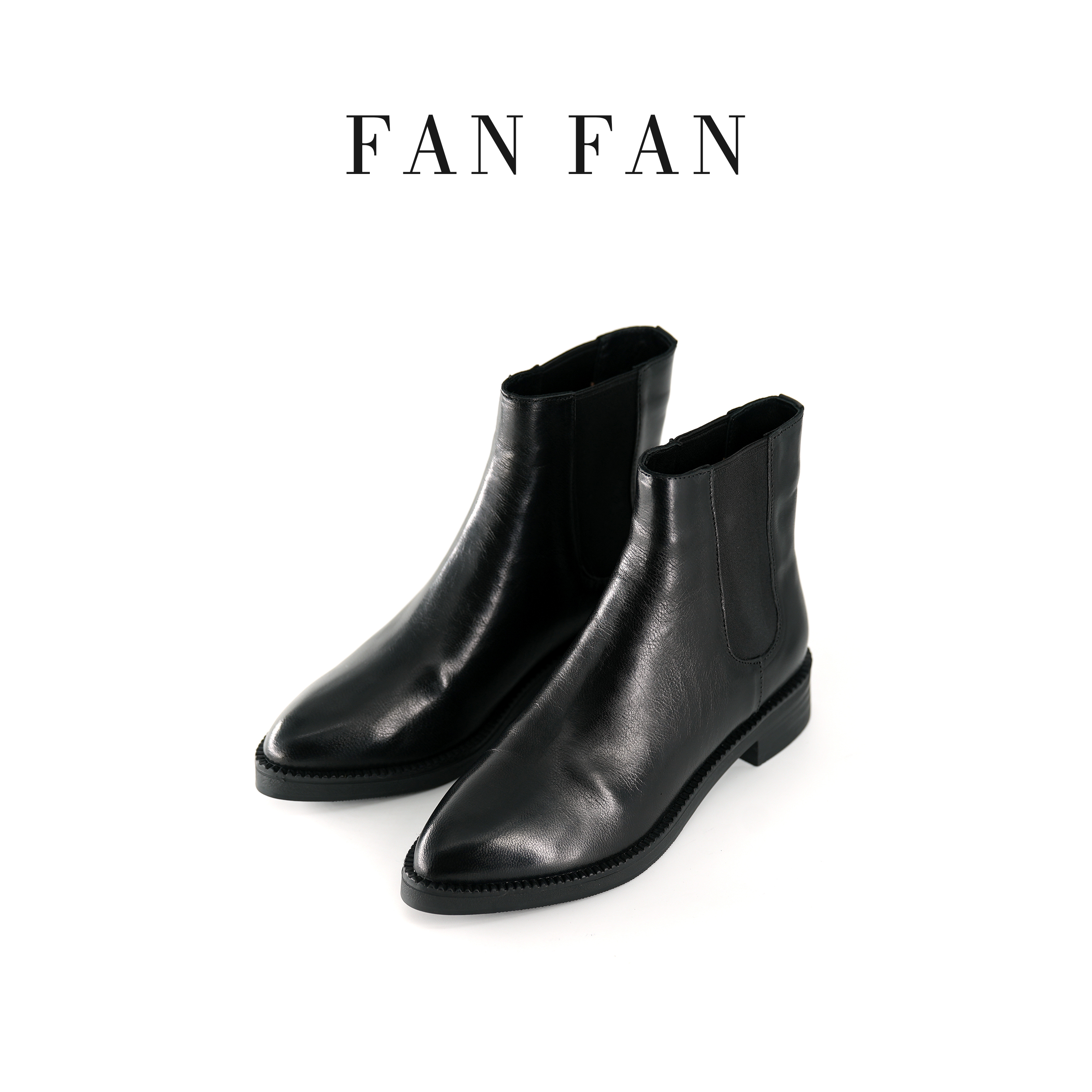 【小刚懂鞋】2024秋冬新款时装靴真皮复古女靴厚底粗跟烟筒靴7077-1