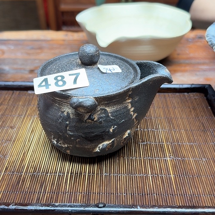 纯手工制作粗陶茶具