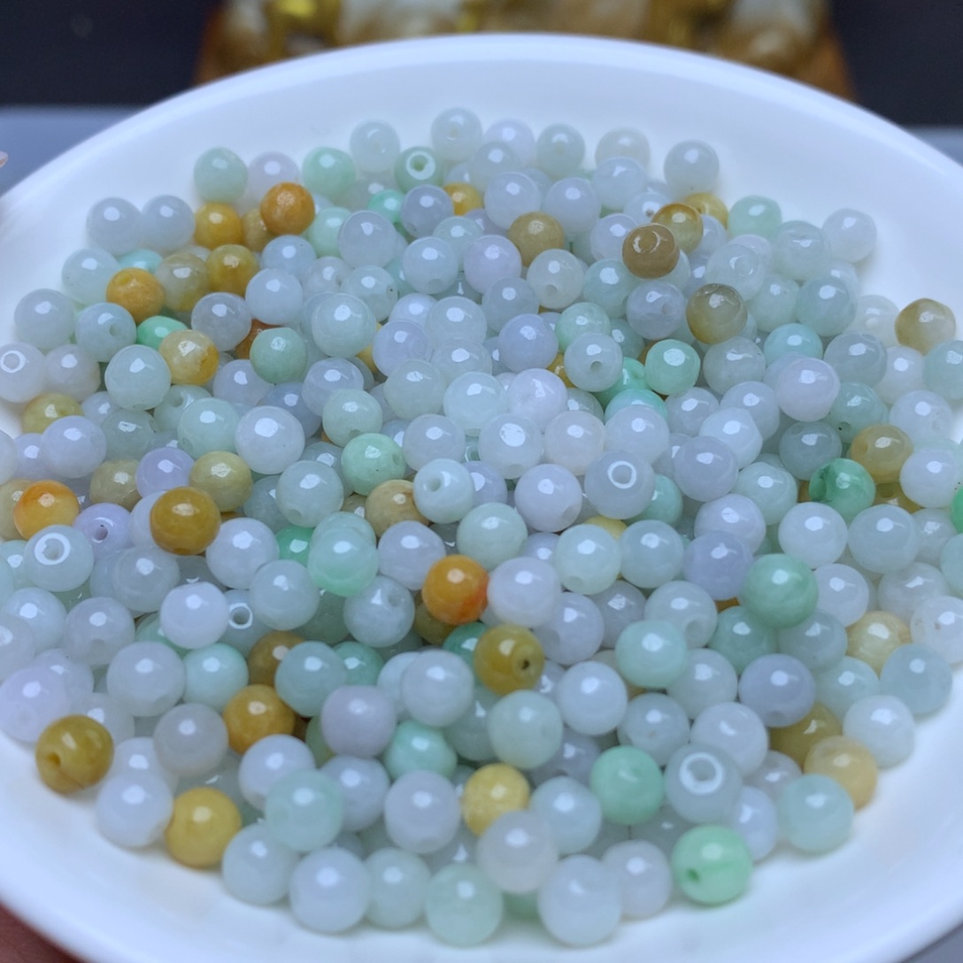 【闪购商品】翡翠手链未镶嵌卡5.2冰三彩100个