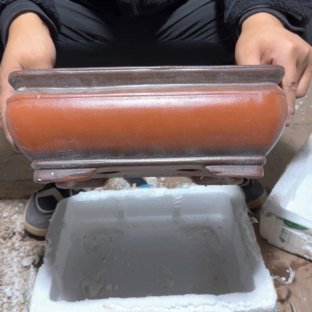 紫砂花盆口径26.18.10口径