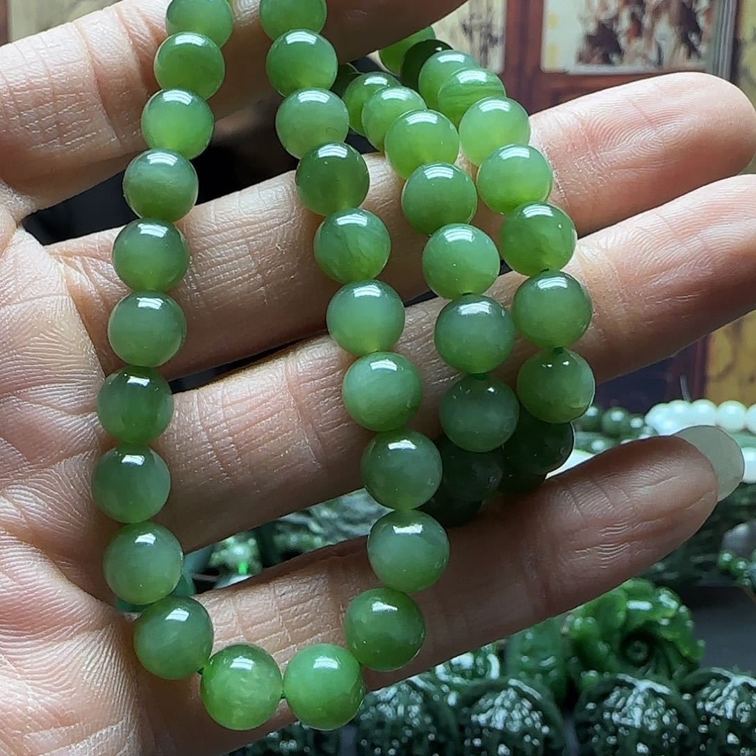 和田玉手串未镶嵌