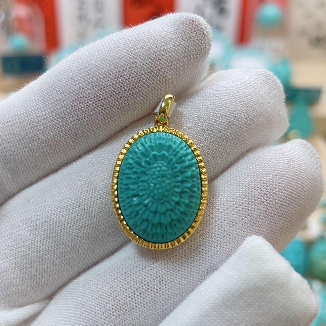 绿松石珠宝奇石未镶嵌