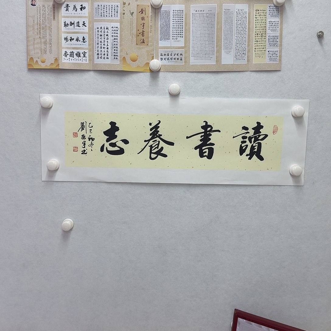 书法读书养志  17×68CM一平尺