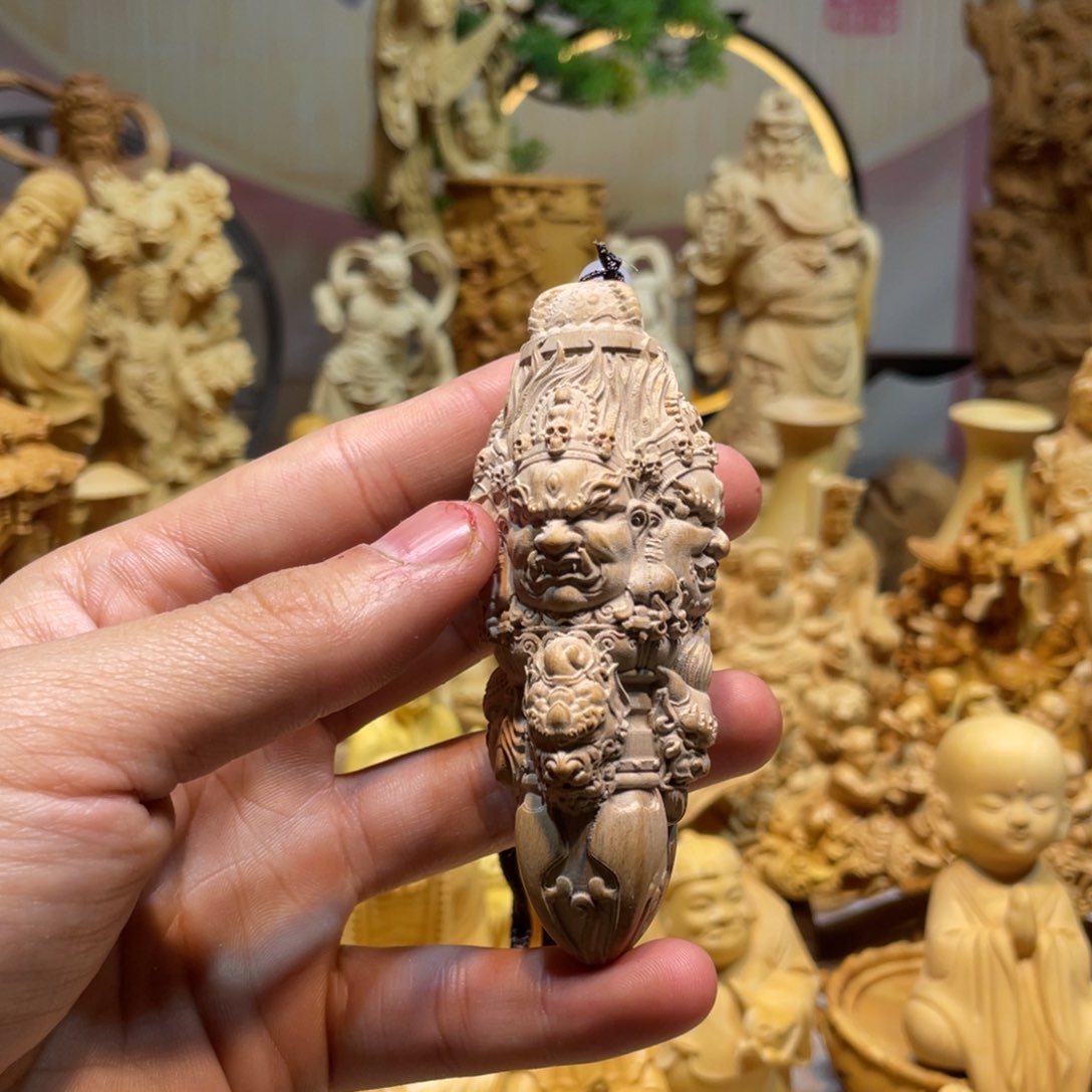 黄杨木黄杨木降魔杵瑕疵