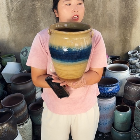 口20高27瑕疵一个盆子。