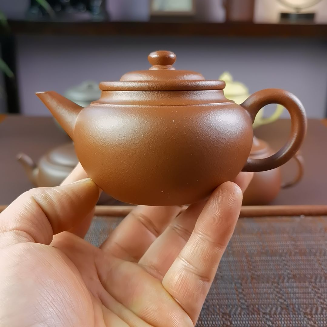 紫砂茶壶底槽清上腰线200CC