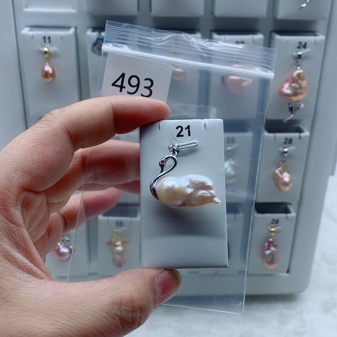 淡水珍珠吊坠(不含链)合金