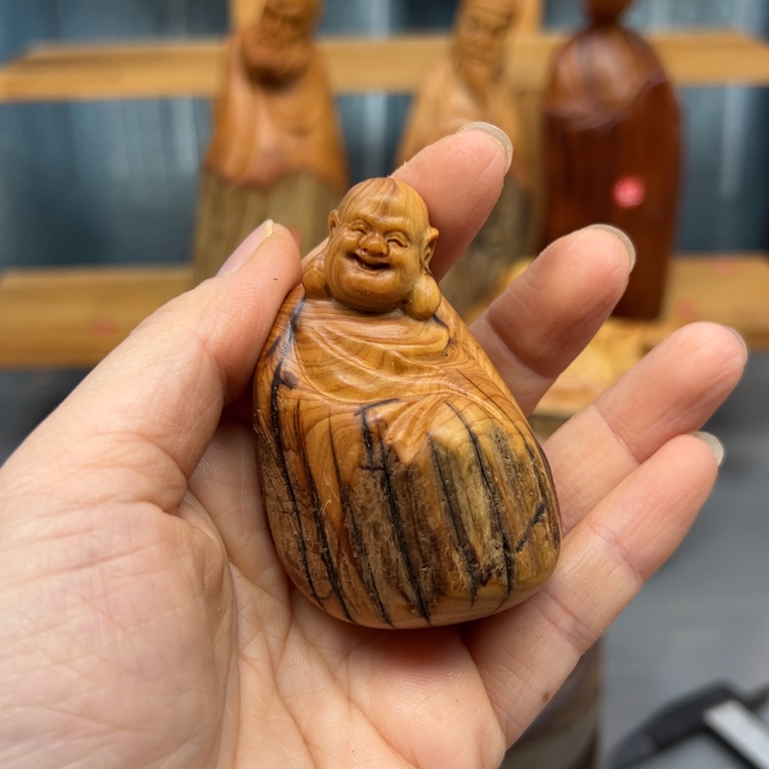 柏木崖柏木摆件手把件，67