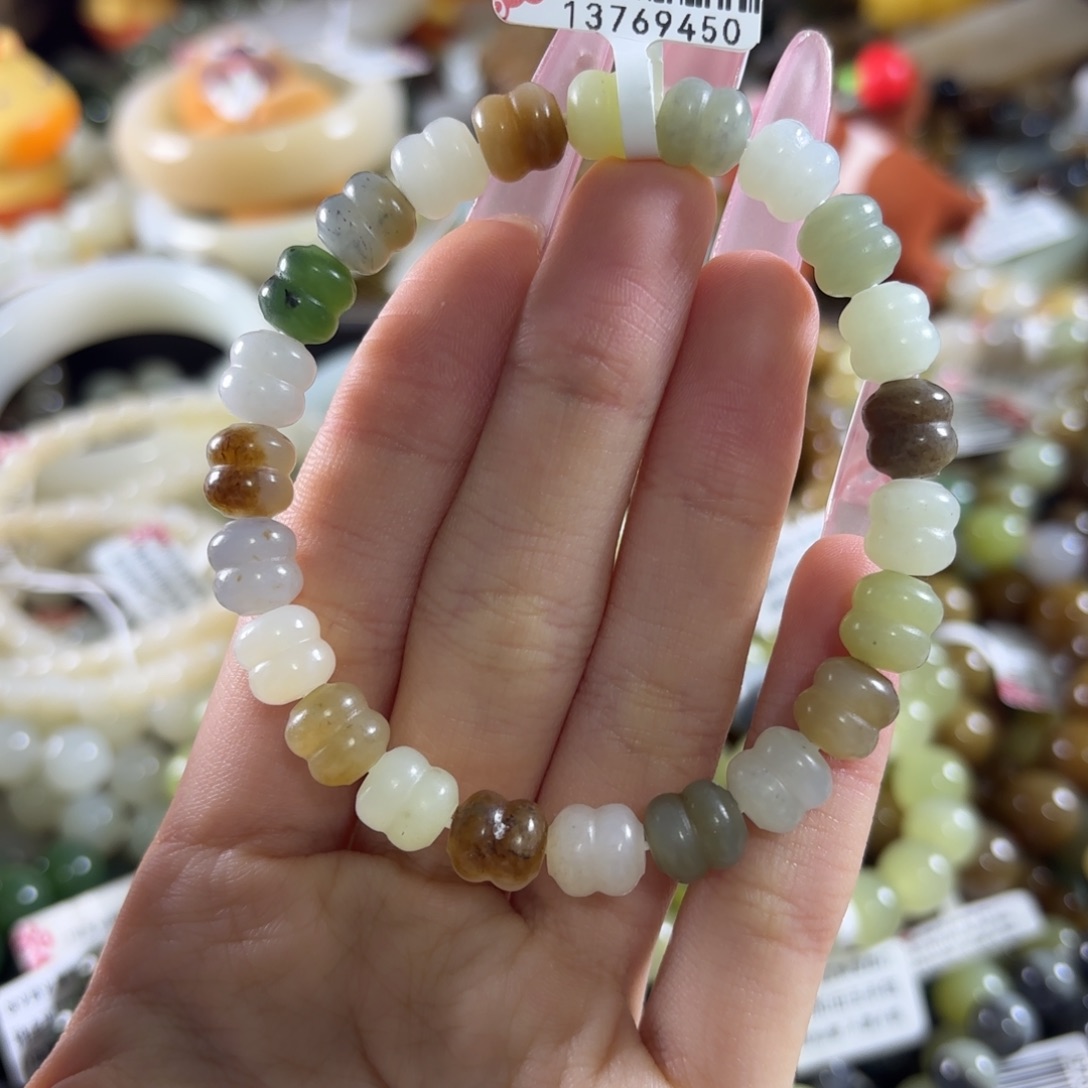 和田玉未镶嵌手链169