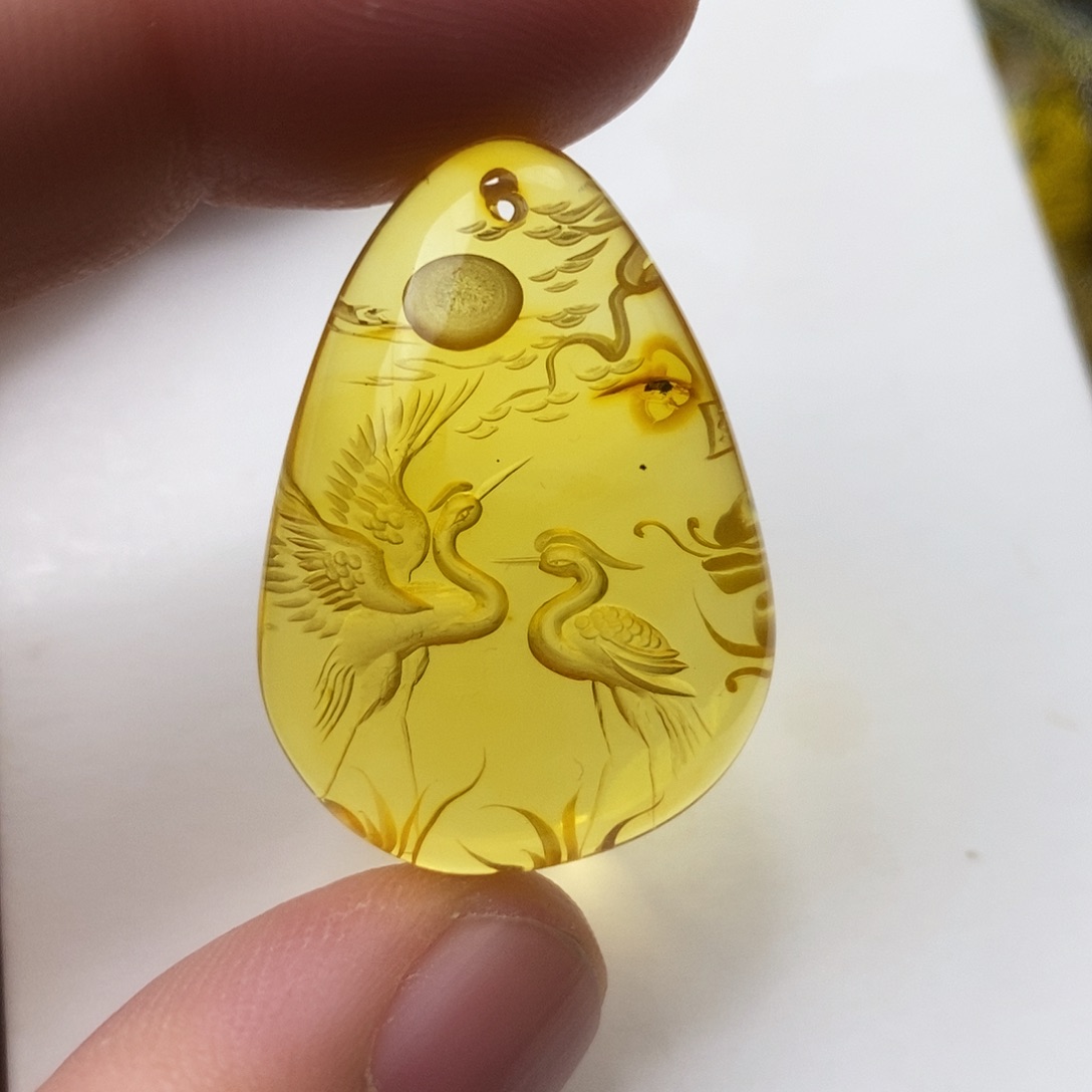 金珀未镶嵌吊坠(不含链)