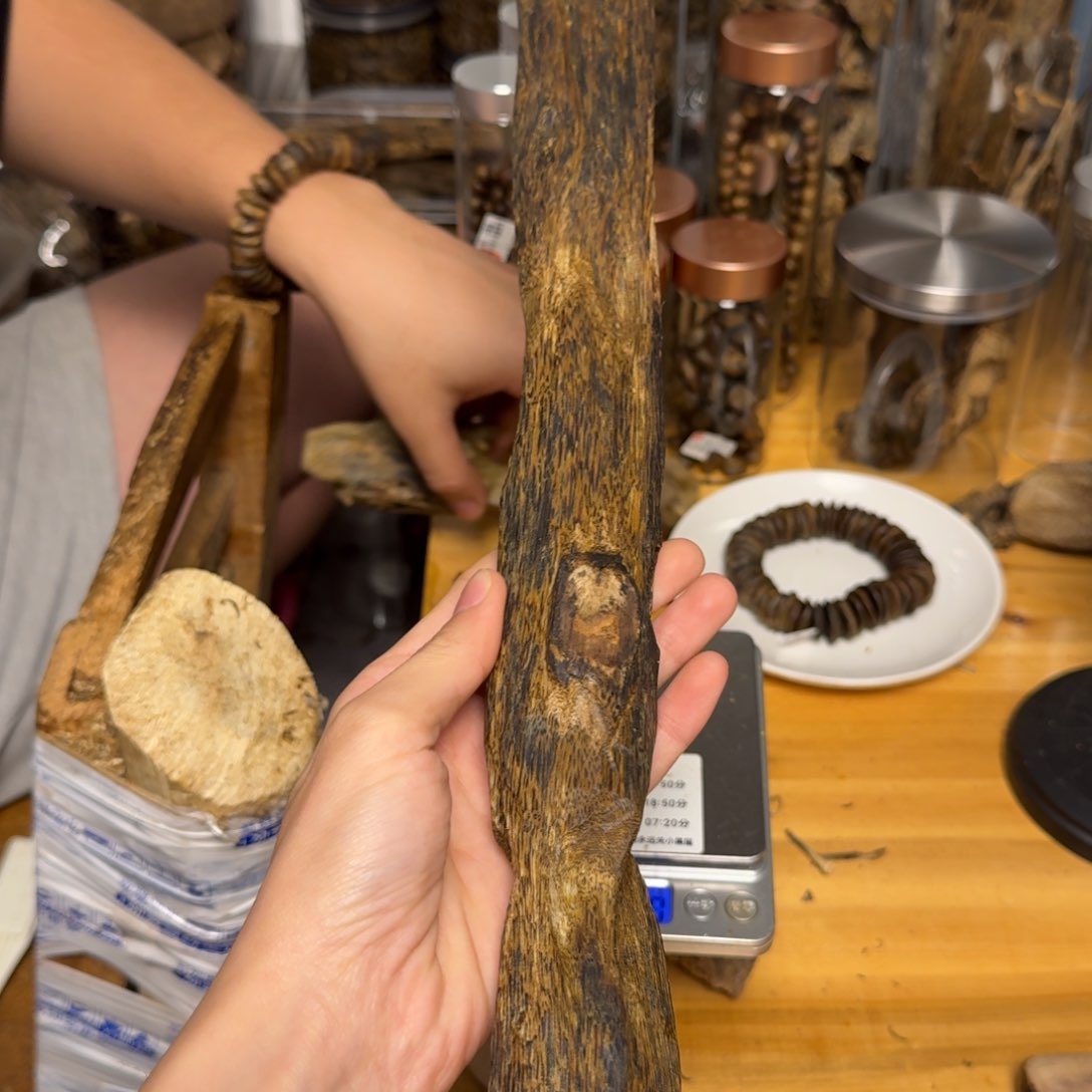 沉香碎屑沉香一代苗紫棋块料192克