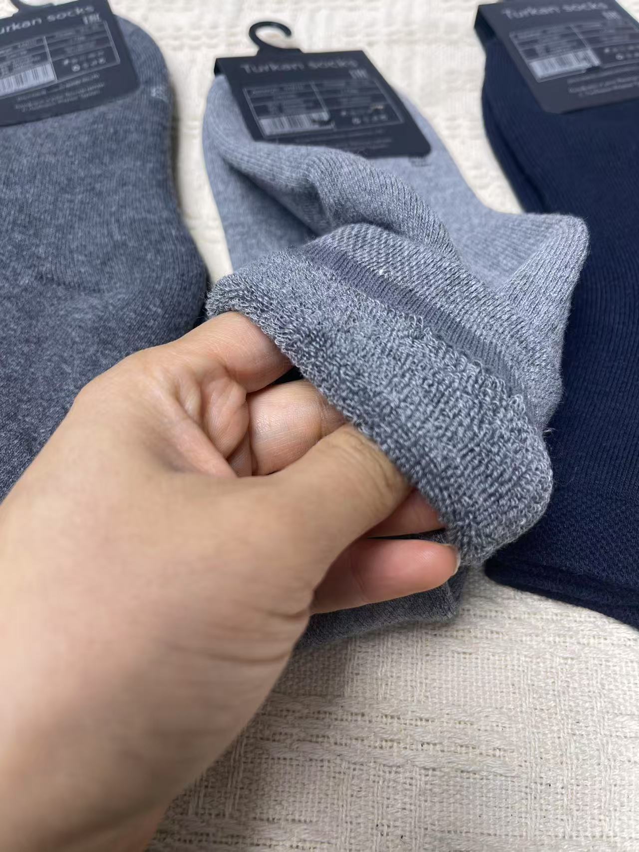 （断码清仓）不含聚酯纤维棉男童秋冬款保暖毛圈袜中大童毛巾袜