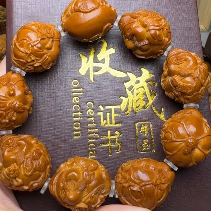 橄榄核手串/手链荷叶cais