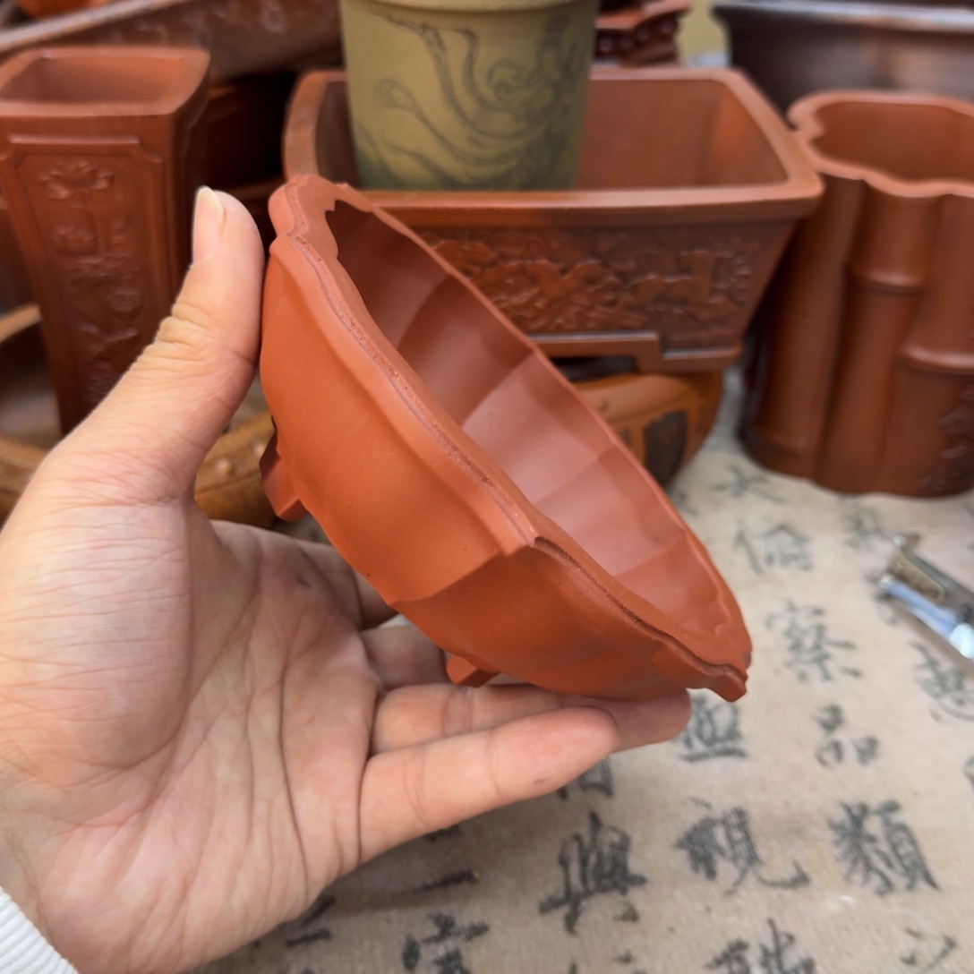 紫砂花盆宜兴紫砂正品12x3