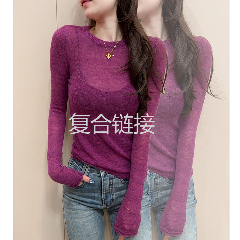 复合链接【桶哥欧货】2025秋冬时尚洋气内搭毛衣修身显瘦打底针织衫