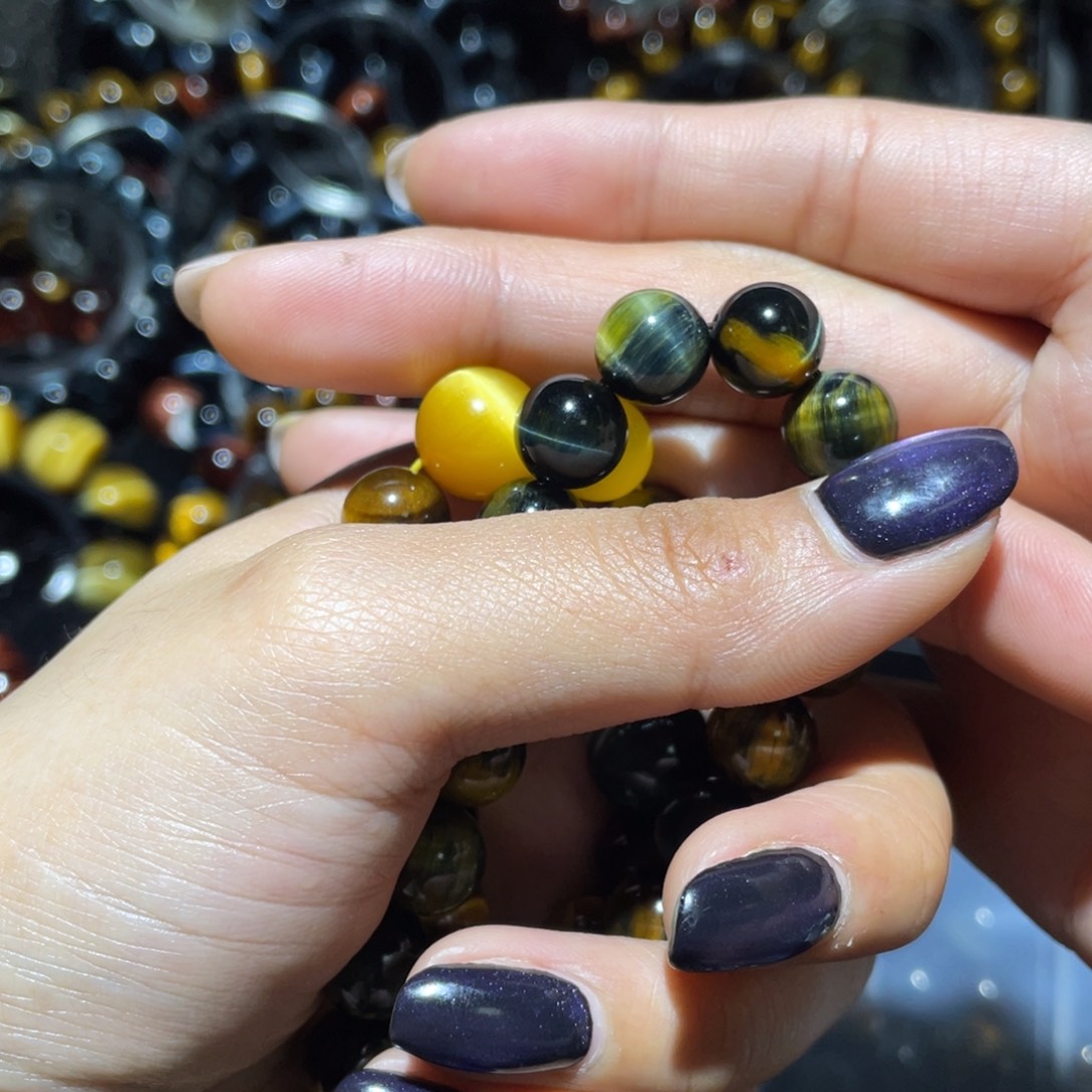 蒙***菓木变石未镶嵌手链