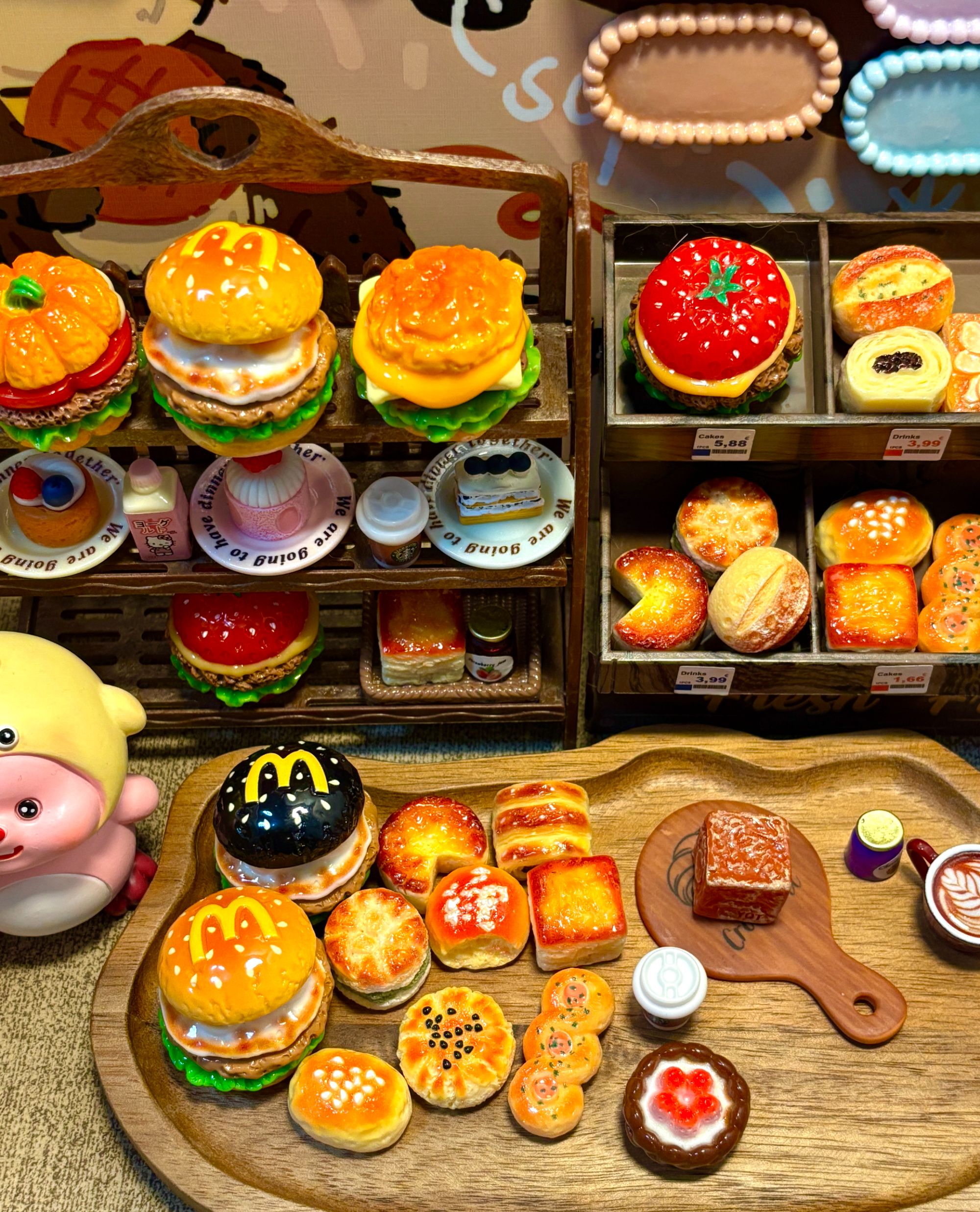 （面包烘焙写实系列）烘焙面包款微缩食玩DIY树脂配件no退no换！