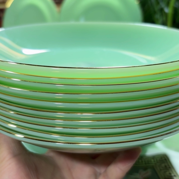  景德镇陶瓷高端单品8寸深盘10个