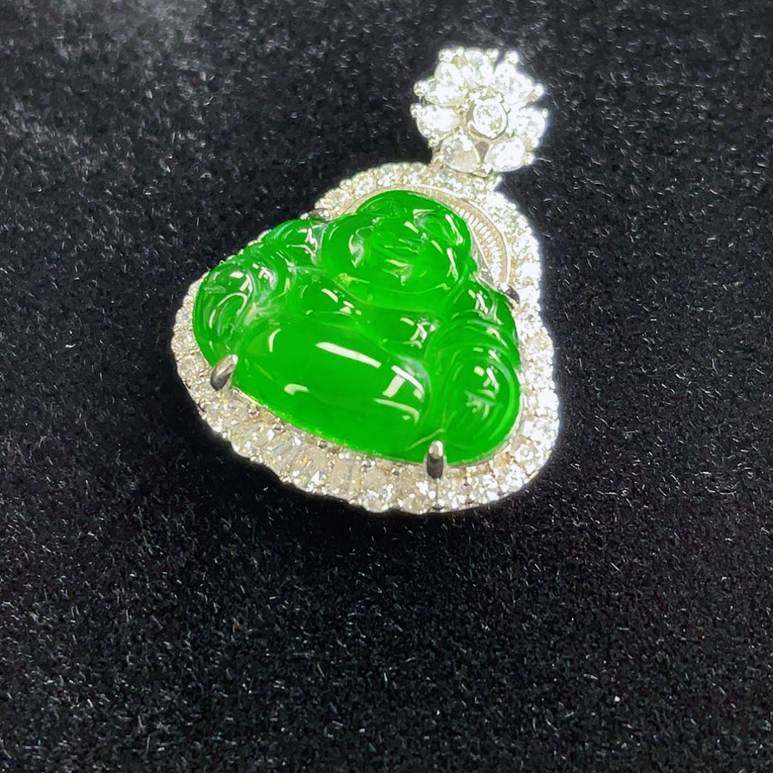 翡翠未镶嵌吊坠(不含链)