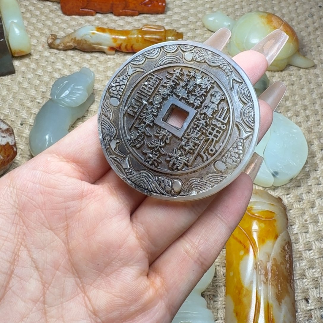 白玉菩提吊坠挂件