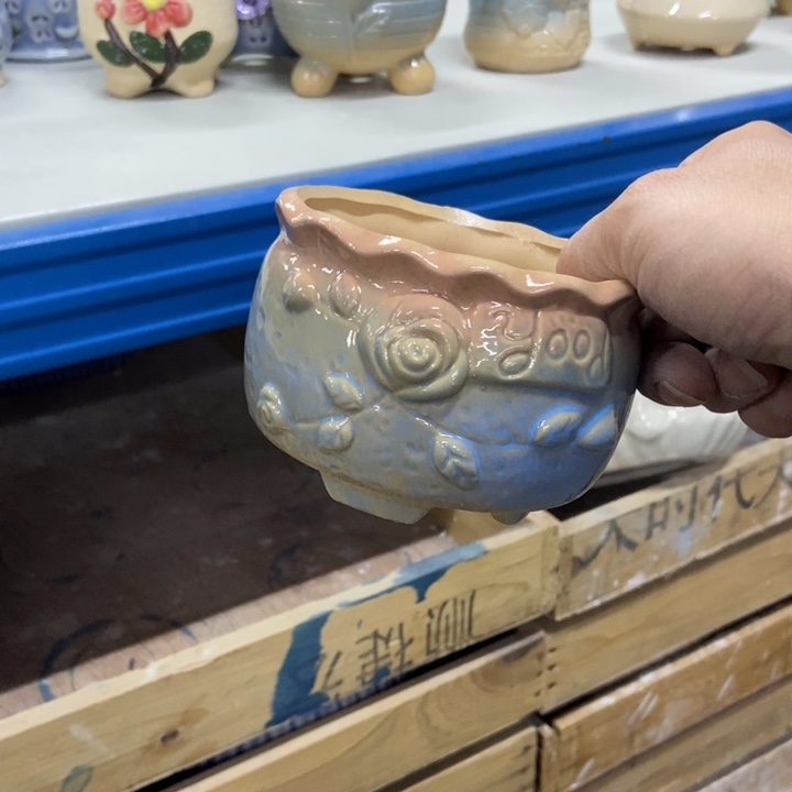 陶瓷花盆单场满9.9发10*7