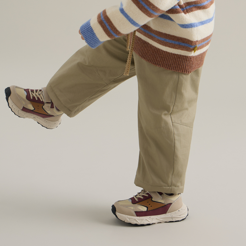 【棉裤】papa爬爬冬季儿童裤子男女宝全棉保暖百搭休闲束脚长裤D