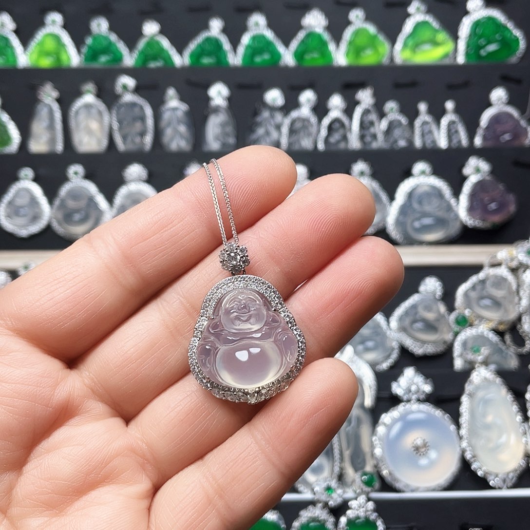 玛瑙/玉髓颈饰银S925镶嵌