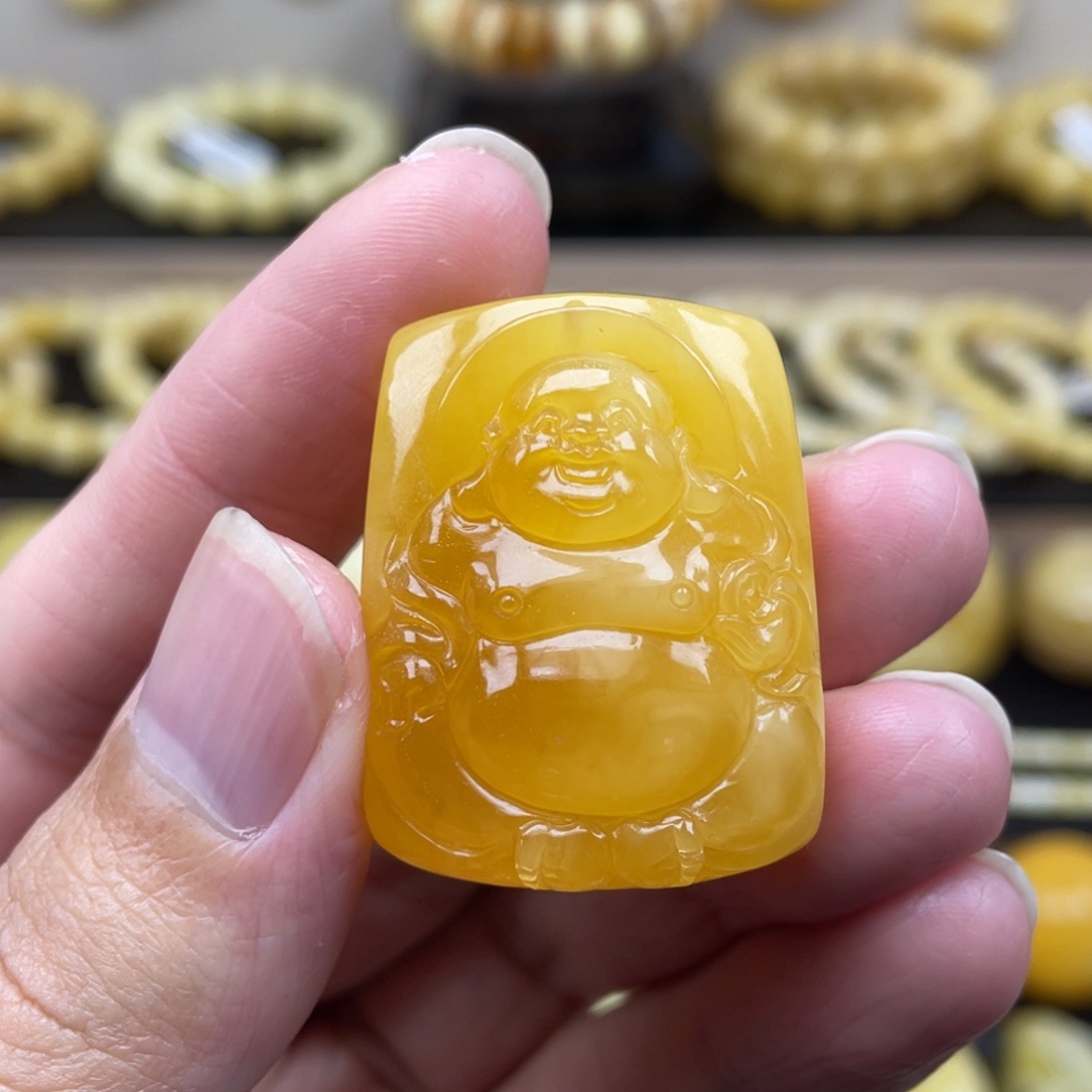 琥珀裸石未镶嵌琥珀蜜蜡