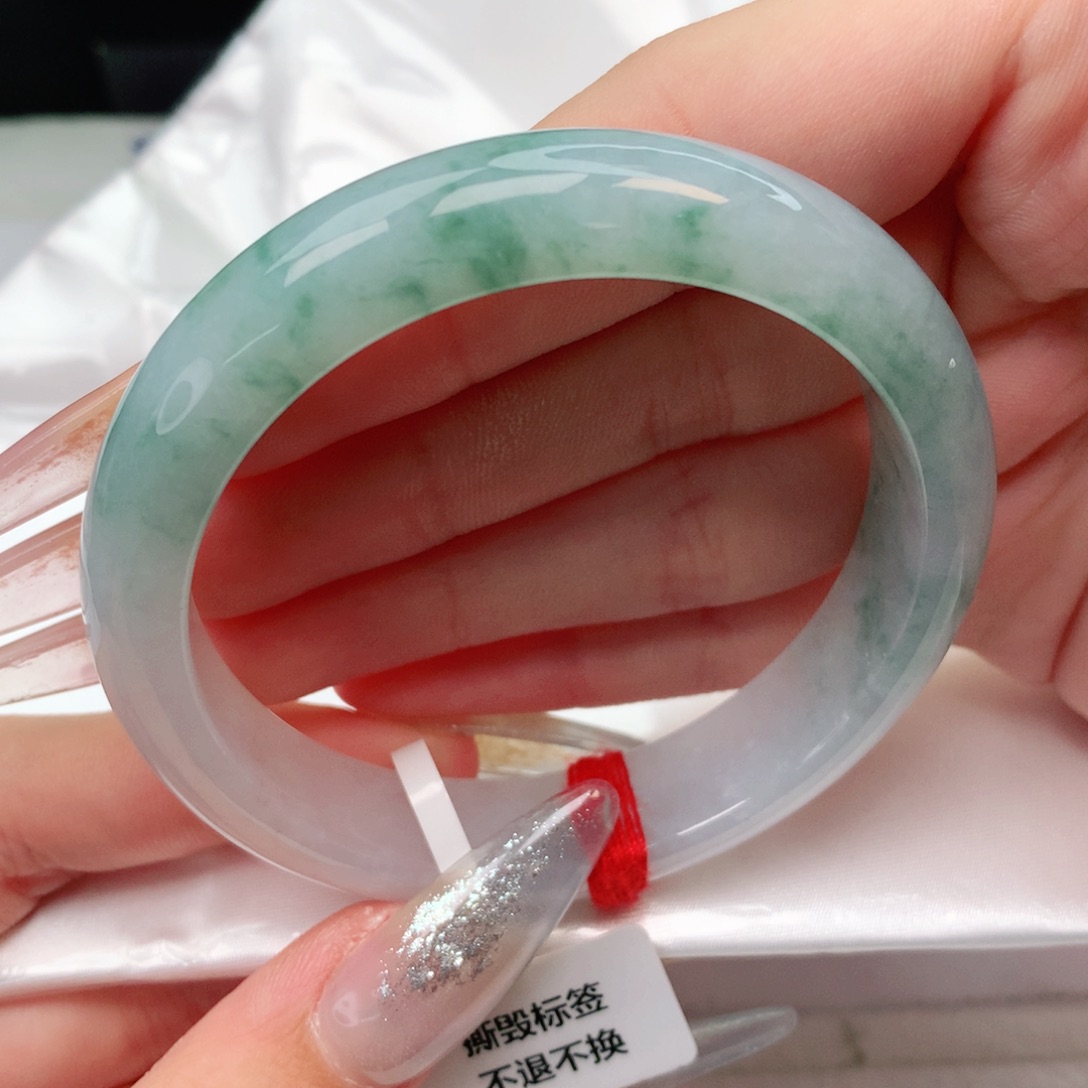 未镶嵌手镯翡翠正圈55