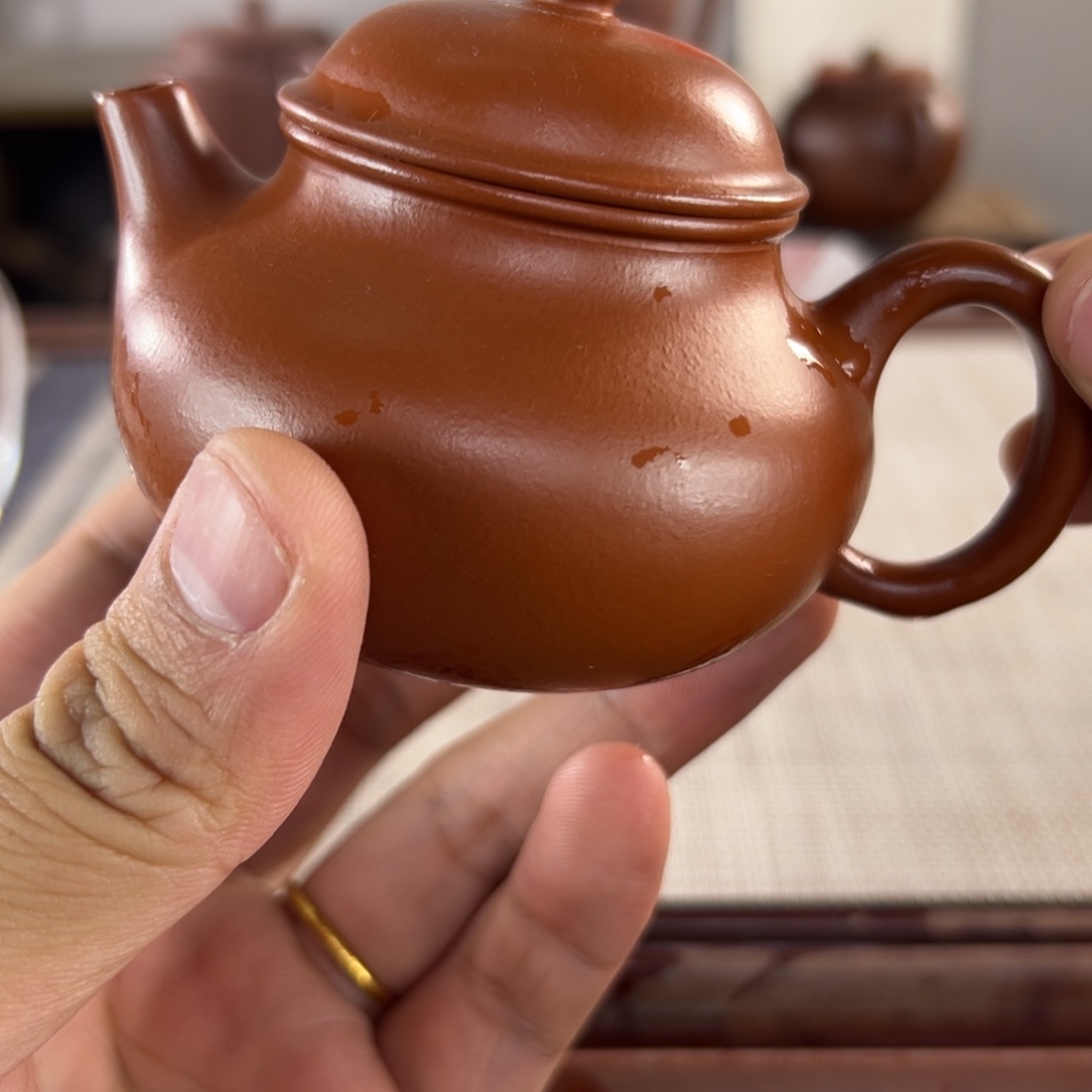 紫砂原矿紫砂 微瑕茶壶