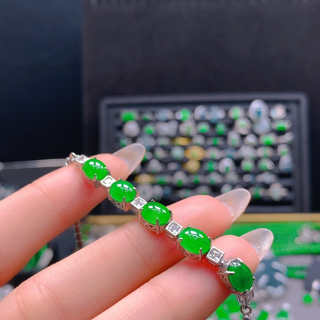 未镶嵌手链翡翠天然翡翠