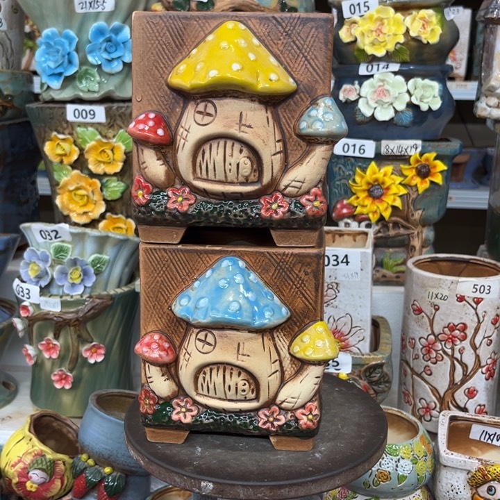 紫砂花盆粗陶材质多肉花盆