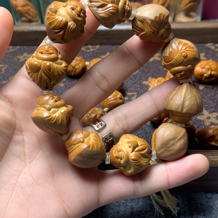 橄榄核手串/手链包衣弥勒