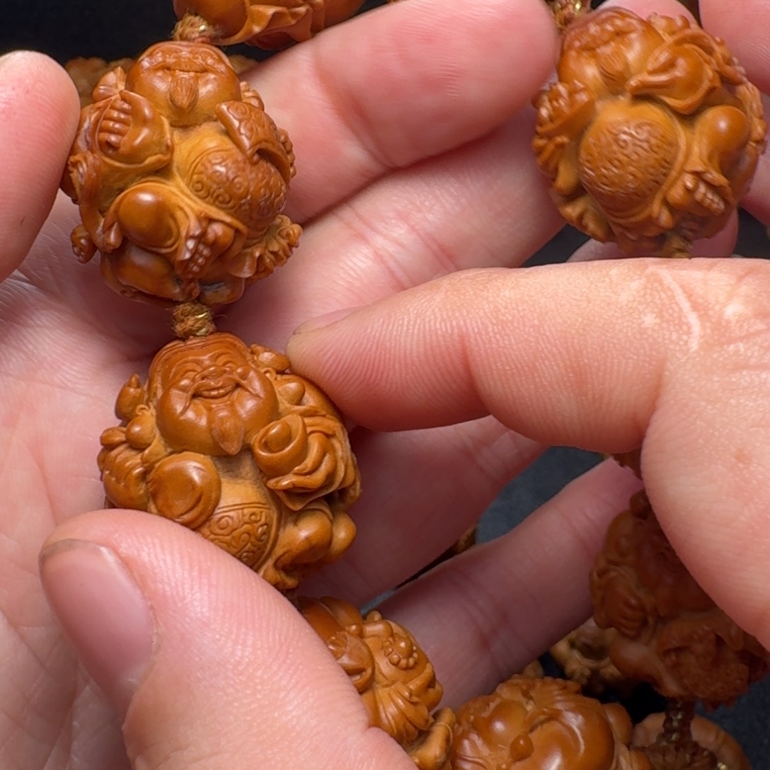 Q***ǔ手串/手链橄榄核财神