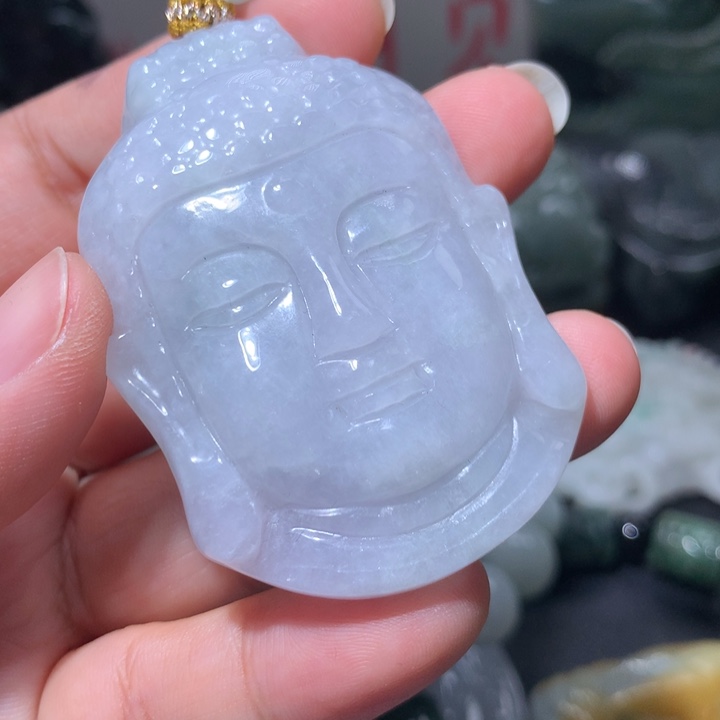 翡翠未镶嵌颈饰保真天然A货翡翠