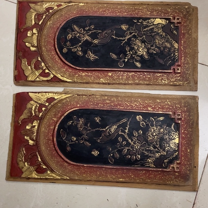 小***君香榧木老木雕花板老木雕花板