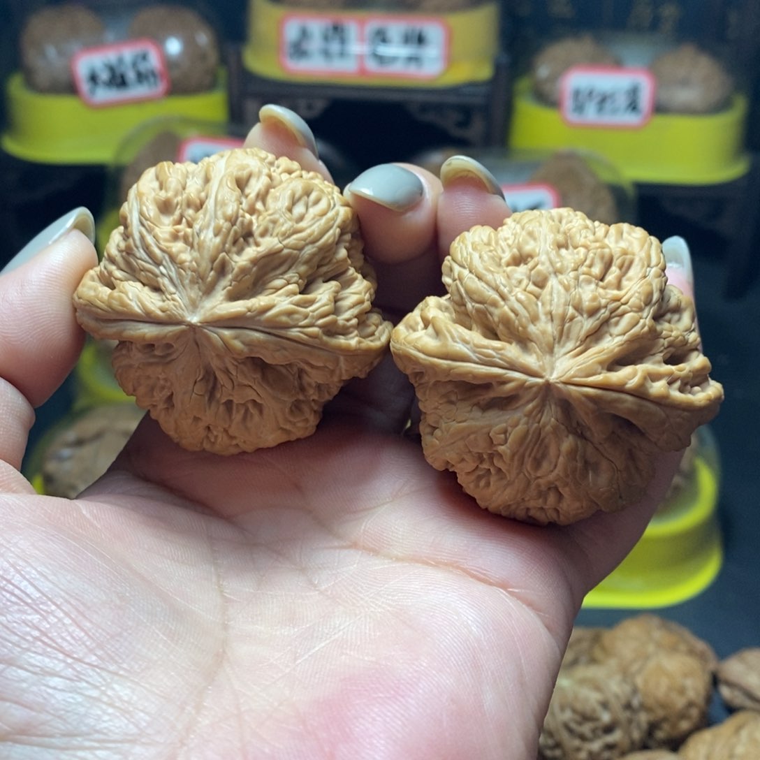 文玩核桃把件8号大粗筋47尺全品