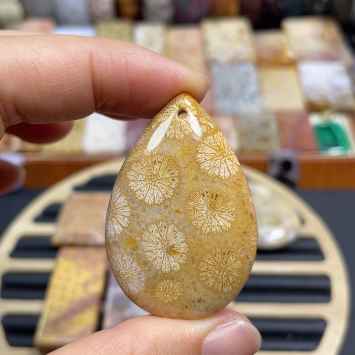 硅化玉未镶嵌颈饰k81