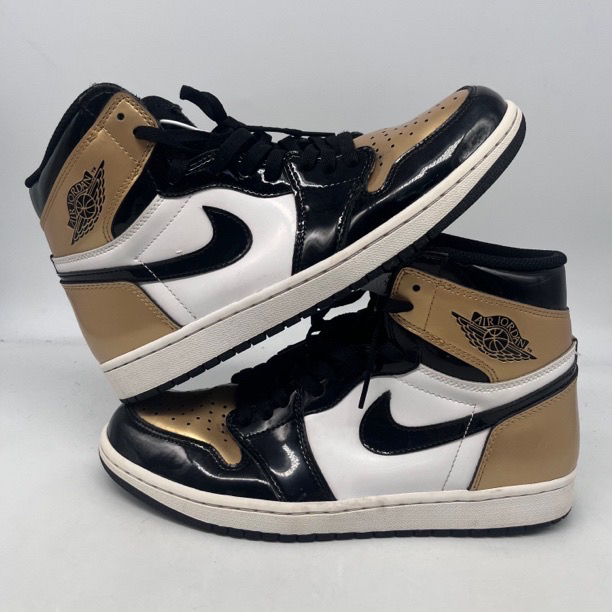 44码/aj1 金脚趾/休闲鞋/无原盒/861428-007