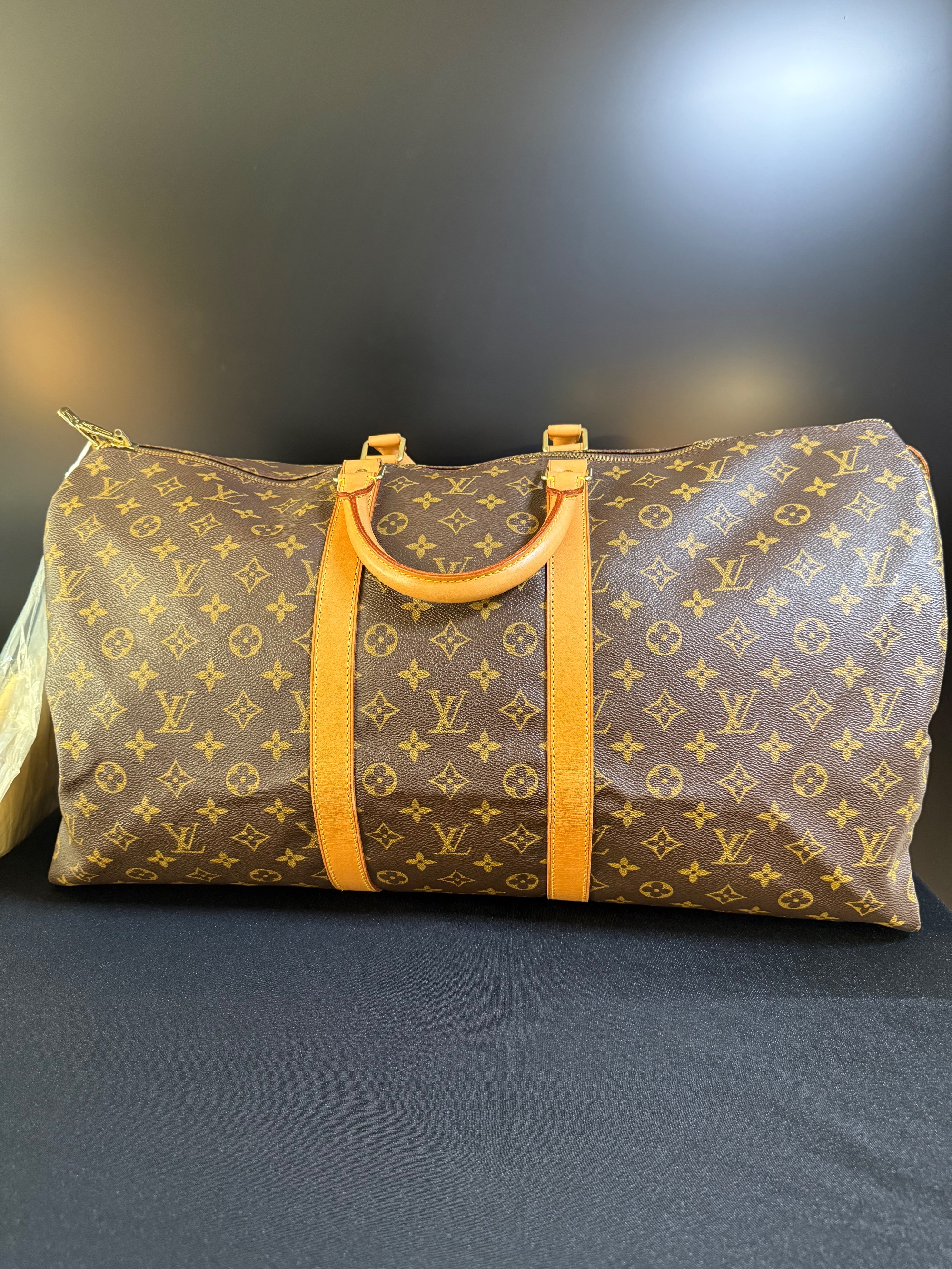 99新 LouisVuitton/路易威登 keepall55中古旅行袋男士时尚A0177