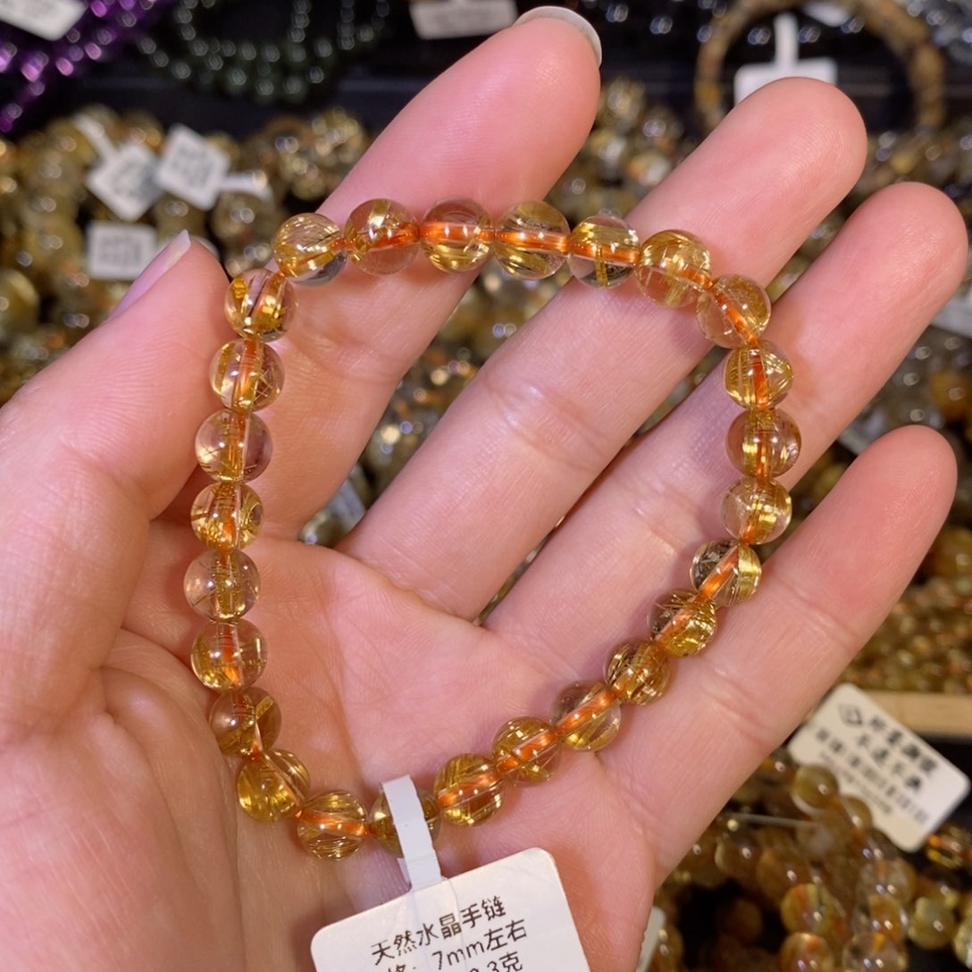 水晶手链未镶嵌手链7mm