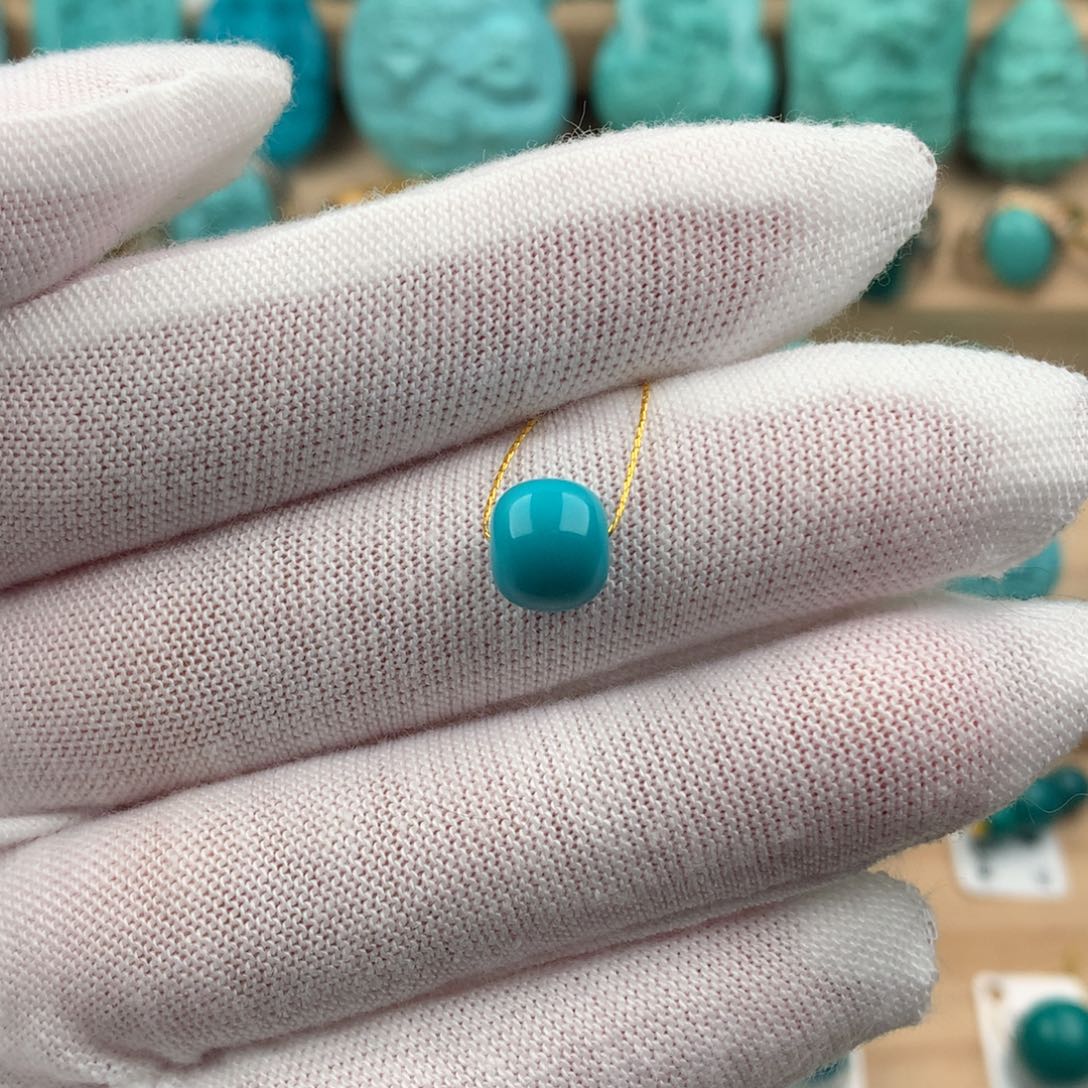 绿松石配饰未镶嵌卡8*7.2