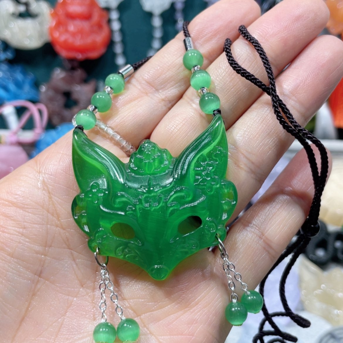 【闪购商品】未镶嵌岫玉颈饰27项链