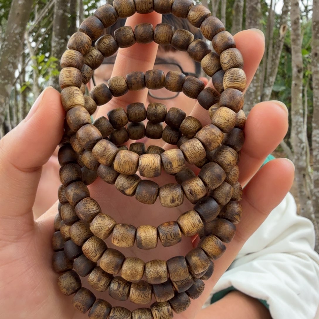 沉香沉香碎屑糖结鼓珠单圈 多样性发一