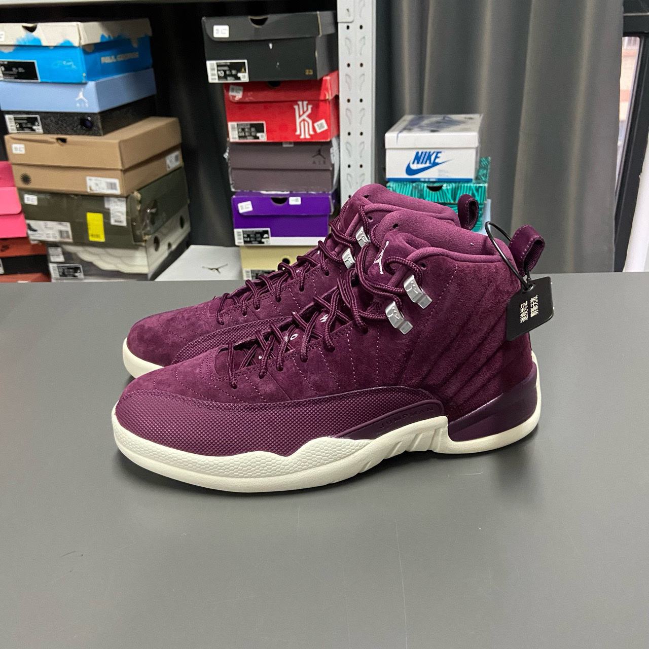 全新未使用 AIR JORDAN 43码 aj12 波尔多 紫色 12042232