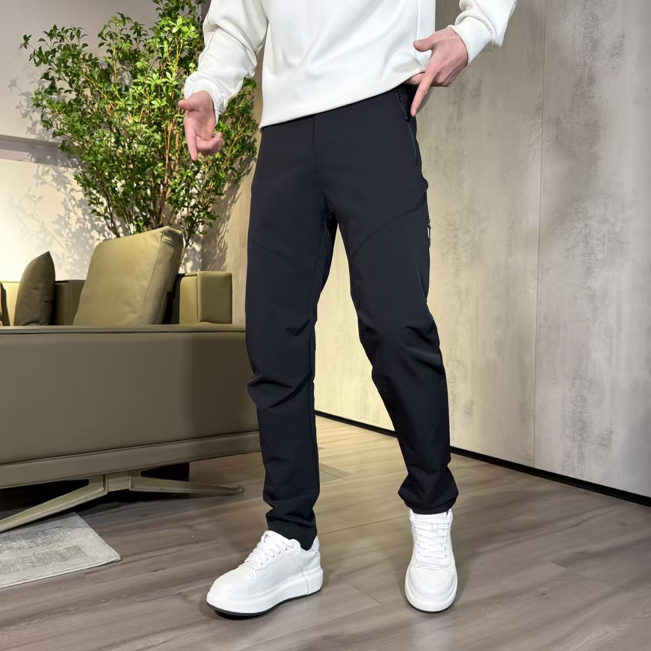 N-13外裤长裤户外冲锋防水拉链潮流十三号